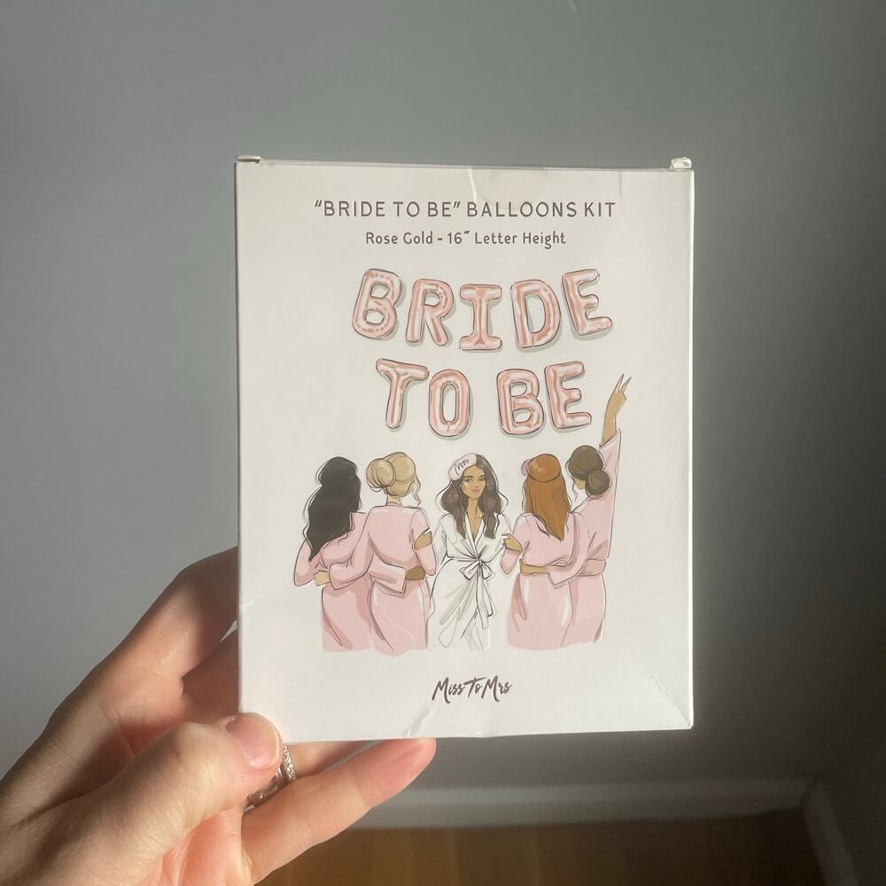 Rose Gold Bride to be Balloons